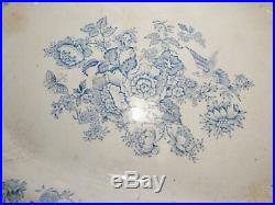 Antique blue and white platter, Chinese export, meat plate