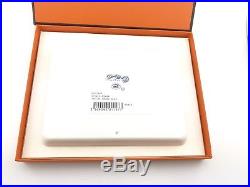 Authentic HERMES Chaine d'Ancre White & Blue Ceramic Sushi in Box (A0526)