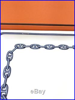 Authentic HERMES Chaine d'Ancre White & Blue Ceramic Sushi in Box (A0526)