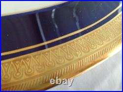 Aynsley Buckingham Cobalt Blue Gold Encrusted 8216 17 Inch Platter