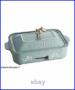 BRUNO Moomin Compact Hot Plate Electric Griddle with 3 Plates Blue Green NEW