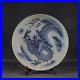 Beautiful Chinese Hand Painting Blue White Porcelain Dragon Plate