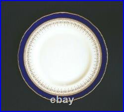 Beautiful Royal Worcester Regency Blue Dinner Plate