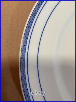 Bernardaud Café Paris Limoges France Set Of 4 Blue Dinner Plates 10-1/4