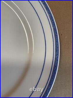 Bernardaud Café Paris Limoges France Set Of 4 Blue Dinner Plates 10-1/4