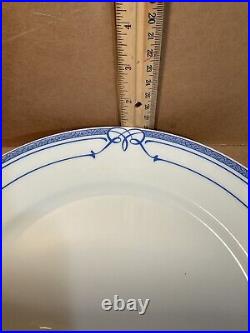 Bernardaud Café Paris Limoges France Set Of 4 Blue Dinner Plates 10-1/4