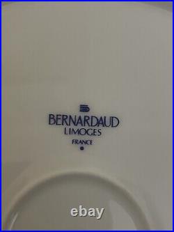 Bernardaud Limoges Bacchanale Blue White Decorative Plate, Herve VanDer Straeten