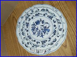 Blue Danube (Japan) Blue Danube Dinner Plates Set Of 12x plates 6.5 8.5 10