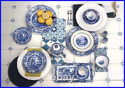 Blue Italian Dinner Plates Set of 4 (10.5 Inch Dinner Plate)