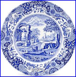 Blue Italian Dinner Plates Set of 4 (10.5 Inch Dinner Plate)