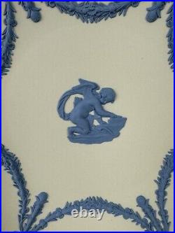 Blue On White Wedgewood Plate (rare) Showing Cupid Sharpening His Arrows