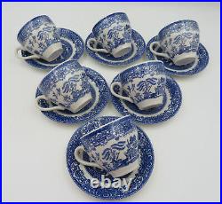 Blue and White Old Willow, English Ironstone Tableware, part dinner set, 41piece