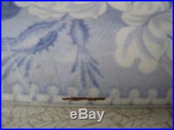 Blue and White Transferware Meat Plate Rileys Union Border Series