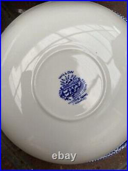 Blue and white willow pattern china