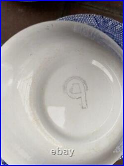 Blue and white willow pattern china