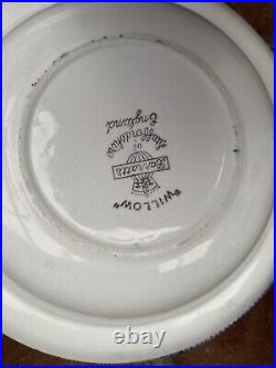 Blue and white willow pattern china