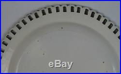 Blue and white willow pattern pearlware arcaded plates c1810 Spode