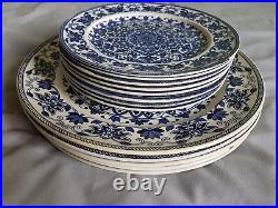 Booths Indian Ornament Pattern. Antique Blue And White Plates