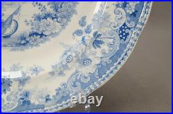 Bourne Nixon & Co Asia Displayed Blue Transferware Dinner Plate Circa 1828 30