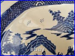 Boy on a Buffalo Chinoiserie Platter Meat Plate 16.5 John Harrison c1780 Spode