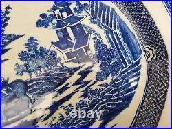 Boy on a Buffalo Chinoiserie Platter Meat Plate 16.5 John Harrison c1780 Spode