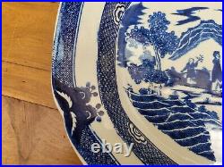 Boy on a Buffalo Chinoiserie Platter Meat Plate 16.5 John Harrison c1780 Spode
