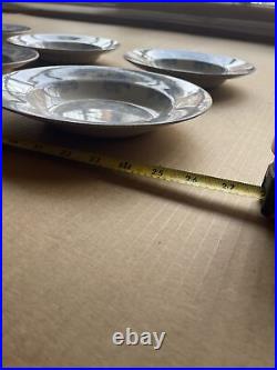 Burleigh Asiatic Pheasants Blue Soup Plates Set Of 6 8 7/8