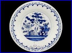 C1750 English Blue and White Chinese Style Delft Plate