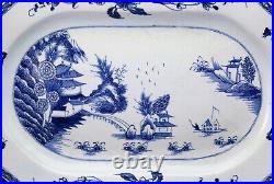 C1750, RORSTRAND, ANTIQUE 18thC SWEDISH TIN GLAZED FAÏENCE POTTERY SERVING DISH