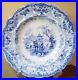 C. 1826-1838 Blue & White Mogul Scenery Soup Plate T Mayer Stoke On Trent 10-5/8