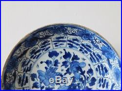 C. 18th Antique Chinese Blue & White Kangxi Shallow Porcelain Bowl