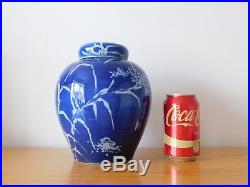 C. 18th Antique Chinese Kangxi Blue & White Porcelain Ginger Jar Pot