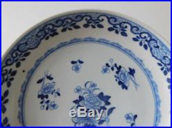 C. 18th Antique Chinese Qianlong Blue & White Porcelain Plate Dish