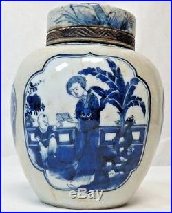 Certified Original 19th Century Chinese Qing Dynasty Blue White Porcelain Jar 9