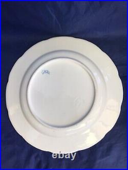 Chantilly 18th c Sprigged Blue & White Plate 23.5cm Blue Hunting Horn & Imprest