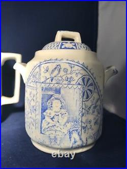Children's Tea Set Little Mae Blue by Charles Allerton & Sons Staffordshire 1880