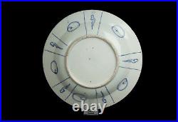 China 19/20. Jh Teller Large Chinese Blue & White Dish Wanli Kraak Style Chinois