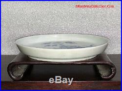 Chinese 18thC Qianlong Blue & White Tea Tray Vietnamese Trinh Lord Bleu de Hue