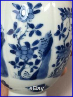 Chinese 18th C Blue and White Porcelain Vase Jar Kangxi Period