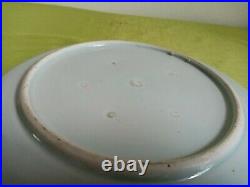 Chinese 18th Century. Large Blue/White Dish Platter with Landscape & Water. Orig