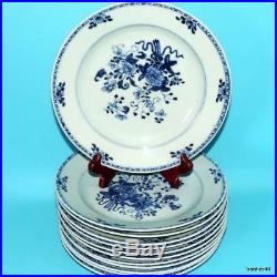 Chinese Export Porcelain 18thc Antique Blue White Kangxi Qianlong Plates