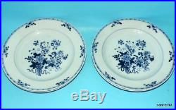 Chinese Export Porcelain 18thc Antique Blue White Kangxi Qianlong Plates