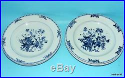 Chinese Export Porcelain 18thc Antique Blue White Kangxi Qianlong Plates