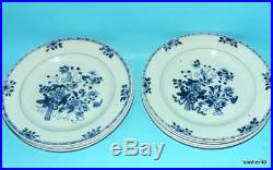 Chinese Export Porcelain 18thc Antique Blue White Kangxi Qianlong Plates