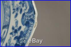 Chinese Export Porcelain Qianlong Blue & White Willow Tree & Fence Plate 1760s A
