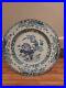 Chinese Handpainted Blue and White Porcelain Plate Antique Floral Collectable