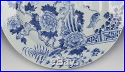 Chinese Kangxi Blue & White Bird & Peony Dish 17/18th C