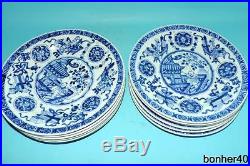 Chinese Porcelain Antique 18thc Blue White Under Glaze Kangxi Qianlong Plates