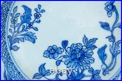 Chinese Porcelain Blue & White Plate Landscape Qing Period Qianlong (1736-1795)