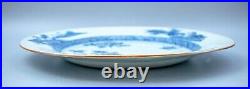 Chinese Porcelain Blue & White Plate Landscape Qing Period Qianlong (1736-1795)